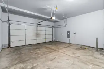 Large 2 car garage