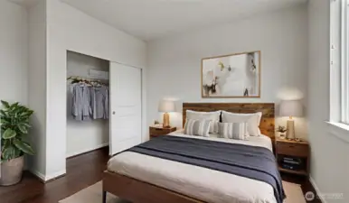 Extra large bedroom.