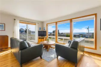 Living with huge picture windows