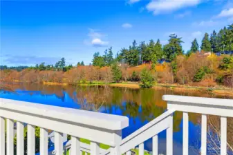 Deck toward pond