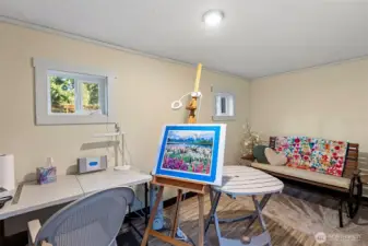 Finished studio in the barn