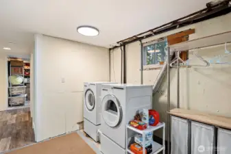 Laundry area downstairs