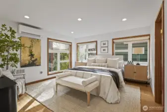 Ideally separated from the living areas for perfect privacy, this primary suite is your in-city retreat!