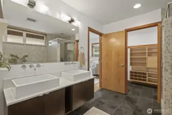 The primary bathroom