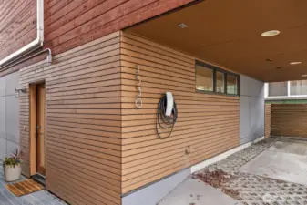 Dedicated off-street parking and an EV charger included!