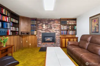 Party room on lower level