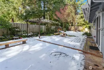 Don't miss the storage tool shed behind the inner fence.