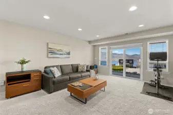 The family room offers versatile flex space to meet your needs while you enjoy Lake Chelan views!