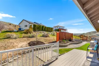 Chelan Hills greenbelt on the east side of the home adds privacy and a spacious feel.