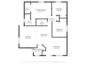 Floor Plan with approximate dimensions