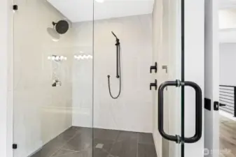 Dual head shower!