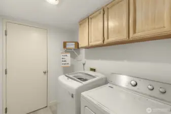 Laundry Room with Access to Garage