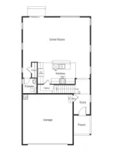 Plan layout not of actual home