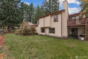 Large fenced back yard