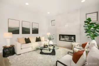 Cozy & open great room, great for entertaining, or staying in!