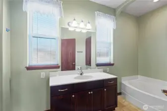 full bathroom upstairs