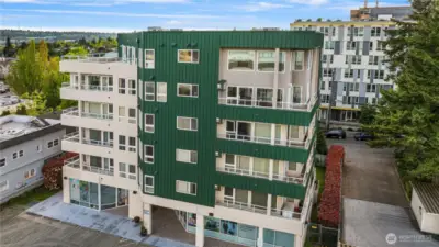 Secure access building and one of only few units that are 2 stories.