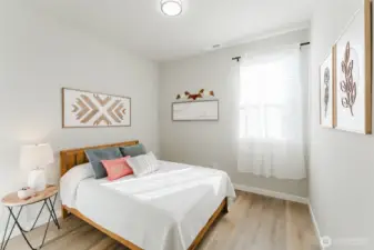 Comfortable bedroom #3 makes a perfect room for guests.