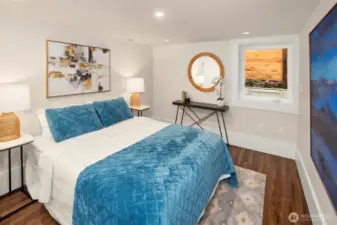 basement bedroom with egress