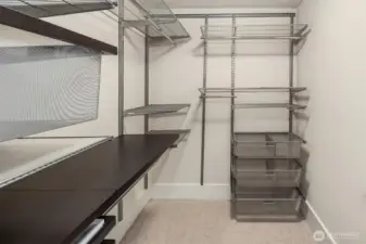 Primary closet