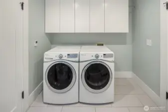 laundry between main bedrooms upstairs
