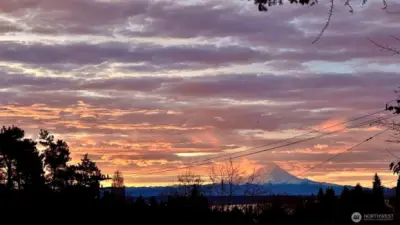 Sunrise from the back deck