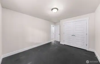 The third bedroom is already set up for your at home gym!