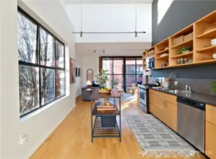 Kitchen with eating space