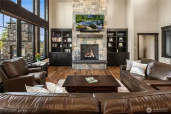 Come and relax by the fire in this inviting and beautiful space.