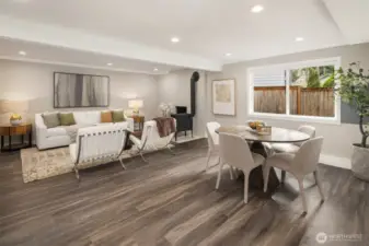 Lower Level Living/Dining Open Floorplan