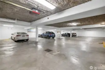 Secure garage with EV charging