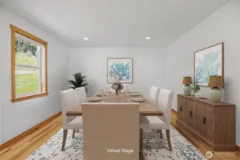 Virtually Staged - Perfect for a dining space