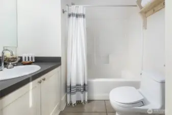 Studio with full bathroom.
