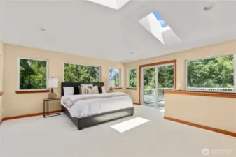 Skylights for stargazing and lovely natural light