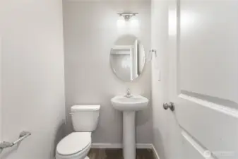 Half bath on main floor.