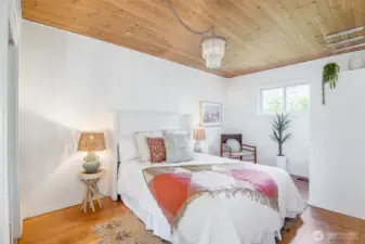 This is one of two bedrooms on the main floor