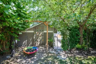 Easy access to RV parking and detached garage.