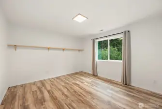 Upstairs bedroom 2, view to backyard.