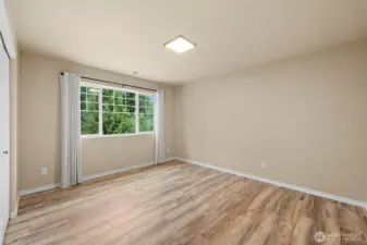 Upstairs bedroom 3, view of front.