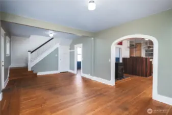 Living Room upon Entering House
