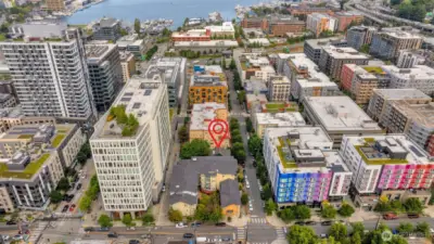 Neighborhood offers an ideal work/life balance with 99 Walk Score, nearby transit and quick access to 1-5.