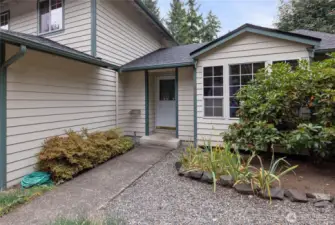 Mature landscaping with something always in bloom!