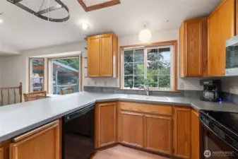Solid surface counters.