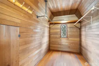 Generous primary closet