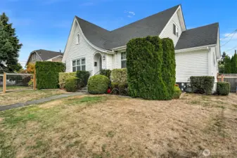 Oversized corner lot - plenty of place to play and garden.