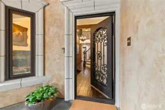 Intricate Steel Door providing both Beauty & Security