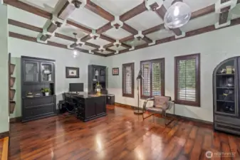 Home office located off the Kitchen with Dedicated Outdoor Access ~ Pefect in Function & Design