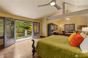 Private Balcony & Wood Windows and Doors; defined by their timeless aesthetic value & natural warmth