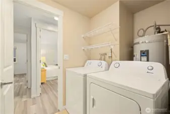 Laundry room with brand new H20 tank