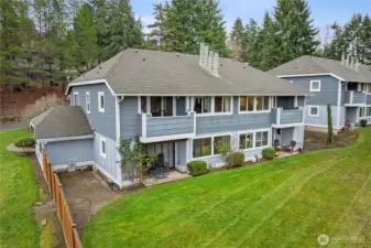 Rear view of building A